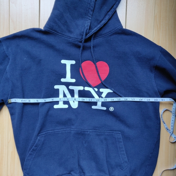 I ❤️NY Pullover Thick Hoodie in Dark Navy Spring - Picture 4 of 8